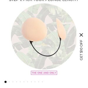 Backless Adhesive Strapless Bra in Nude